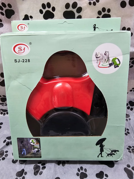 Dual Retractable dog lead